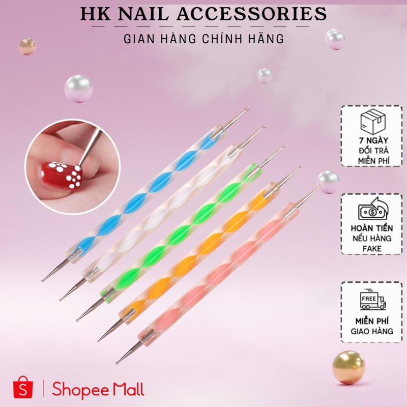 Set 5 bút chấm bi 2 đầu HK NAIL ACCESSORIES