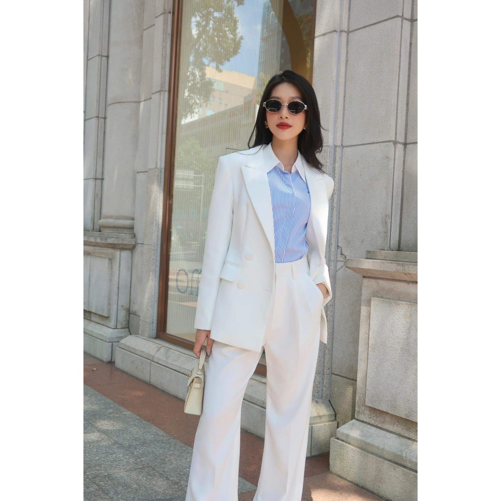 Áo vest Tuxedo White Label Blazer HUONG BOUTIQUE HBVEST233