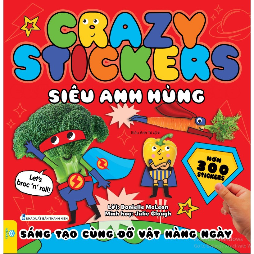 Sách - Crazy Stickers - Sáng Tạo Cùng Đồ Vật Hàng Ngày  - ndbooks