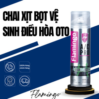 Chai xịt bọt vệ sinh điều hòa oto khử hôi khử trùng Flamingo F020 500ml