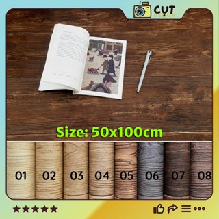 [Phông Nền Chụp Ảnh]  Nền Giấy Giả Gỗ cao cấp - Cụt Decor - Chống nước, Chống chóa (50x100cm)