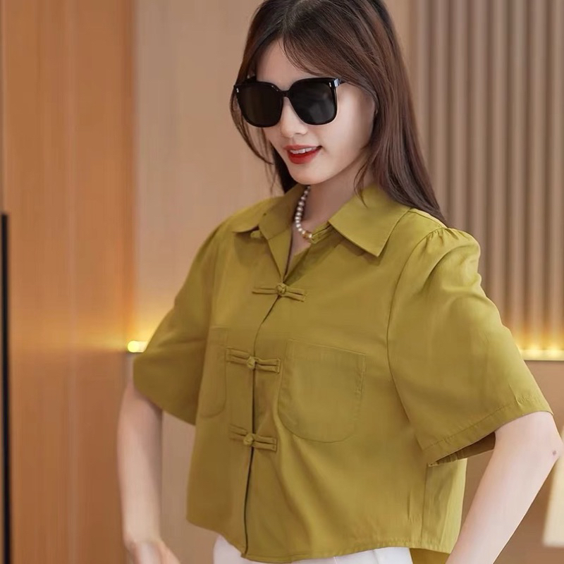 Sơ mi cúc ngang tay ngắn