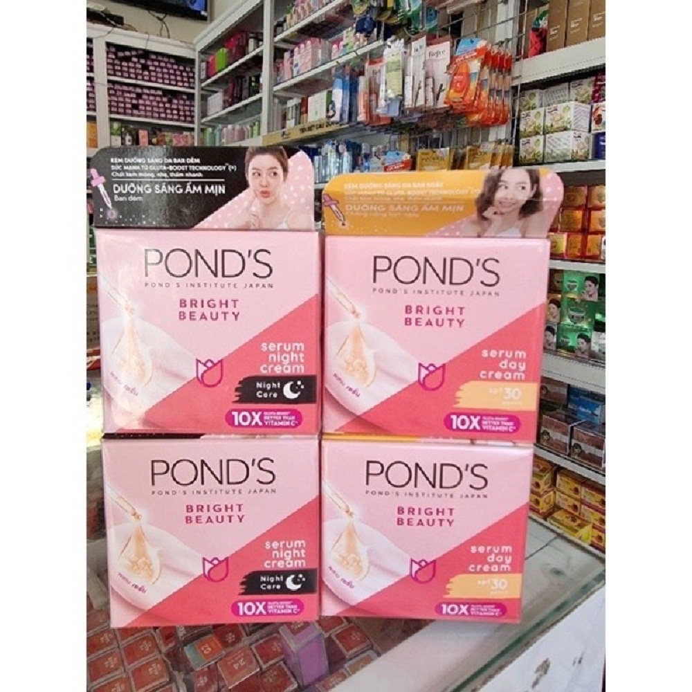 Kem Dưỡng Trắng Da Ponds 50g Hồng Rạng Rỡ Bright Beauty suu.shop cam kết 100% chính hãng