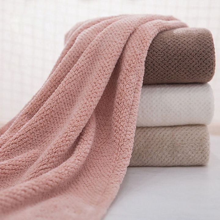 Khăn tắm san hô hàn quốc mới kích thước 70x140cm siêu êm mềm thấm hút