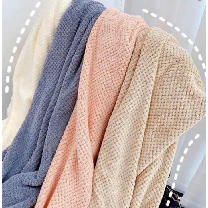 Khăn tắm san hô hàn quốc mới kích thước 70x140cm siêu êm mềm thấm hút