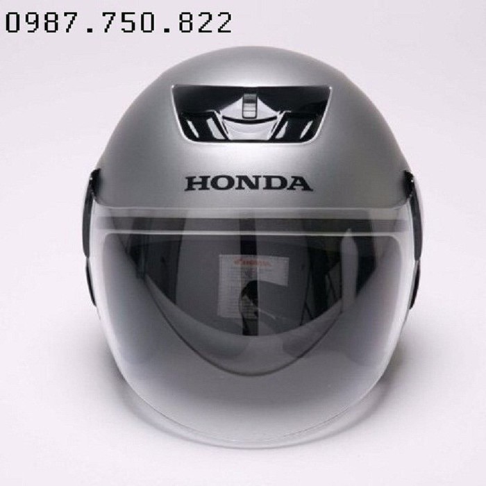 Mũ Bảo Hiểm Nam Nữ 3/4 có kính kiểu @Honda@ tem bạc