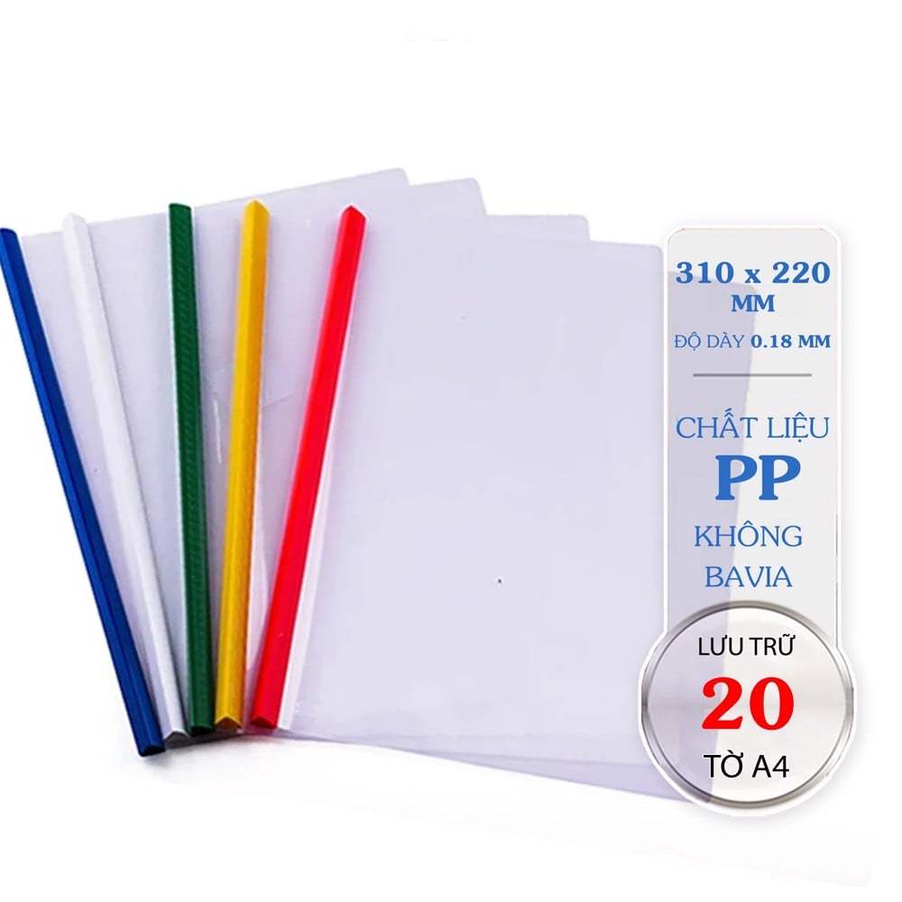 Bìa cây rút gáy Flexoffice RC01 / RC02 - Bìa kẹp tài liệu 20 tờ