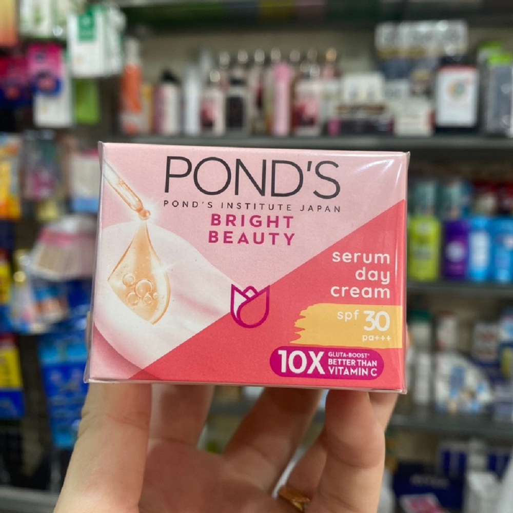 Kem Dưỡng Da Trắng Hồng Rạng Rỡ Ponds Bright Beauty 30g, suu.shop cam kết 100% chính hãng
