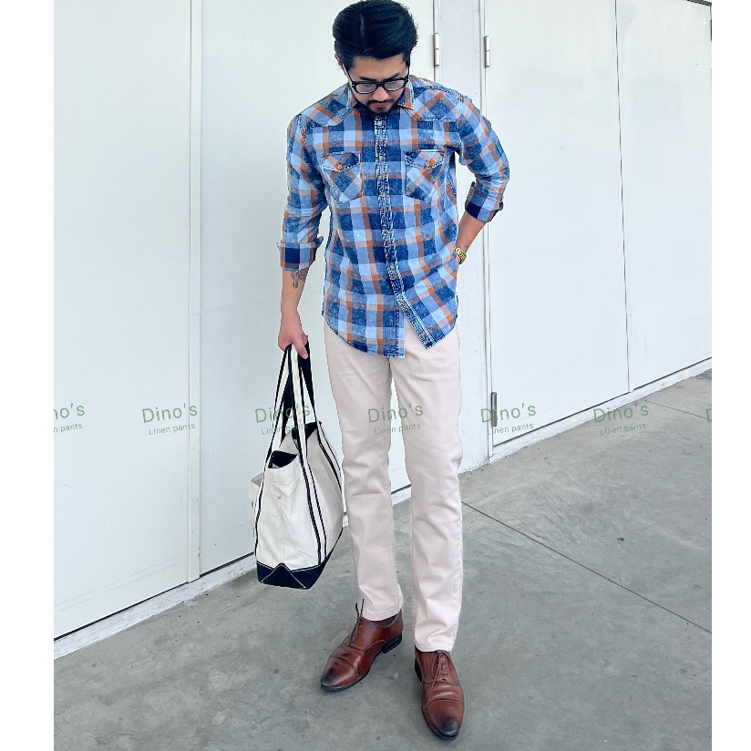 Quần dài Kaki Jean ống đứng vải dày dặn co giãn nhẹ, form túi đóng, regular fit