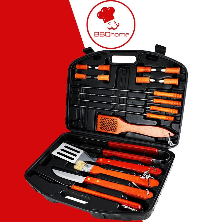Bộ dụng cụ nướng thịt 18 món,Bộ dụng cụ nướng dã ngoại 18 món