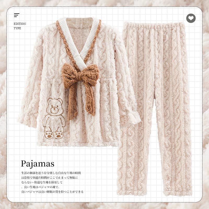 Bộ Bông Mặc Nhà Thu Đông Dày Dặn Cao Cấp