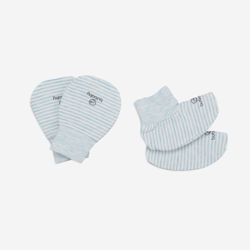 Bao Tay Bao Chân cho bé sơ sinh chất liệu sợi Siro Cotton ASR400000 | BUBaby sơ sinh chính hãng