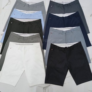 Quần short nam tây âu, vải cotton co giãn nhẹ