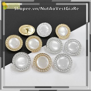 Set 10 nút nhựa ngọc trong sang trọng size 1.2cm, 1.5cm, 1.8cm, 2cm, 2.2cm