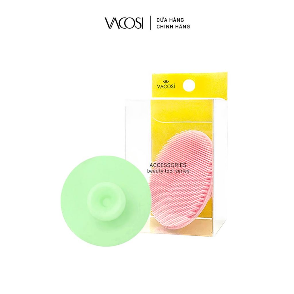 Miếng Rửa Mặt Silicone VACOSI SILICONE CLEANSING PAD - DC04 Hộp 1 cái