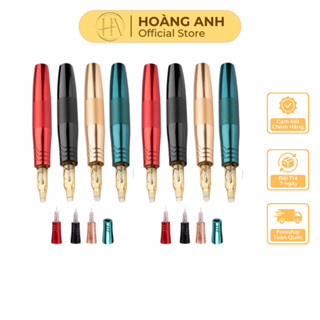 Máy Pen phun xăm môi mini 5.0 2 đầu xăm hình,Dùng được 4 loại kim Pearl Charmant Pen Cấy Phấn