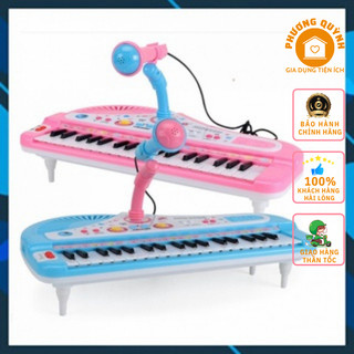 Đàn organ điện tử có micro kèm sạc pin cho bé, đàn đồ chơi cho bé, đàn điện tử cho bé, đàn organ đồ chơi.