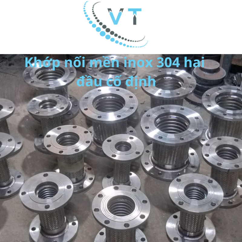 Ống Mềm Inox 304 Chịu Nhiệt Bích inox Jis 10k hai đầu cố định DN65-DN250
