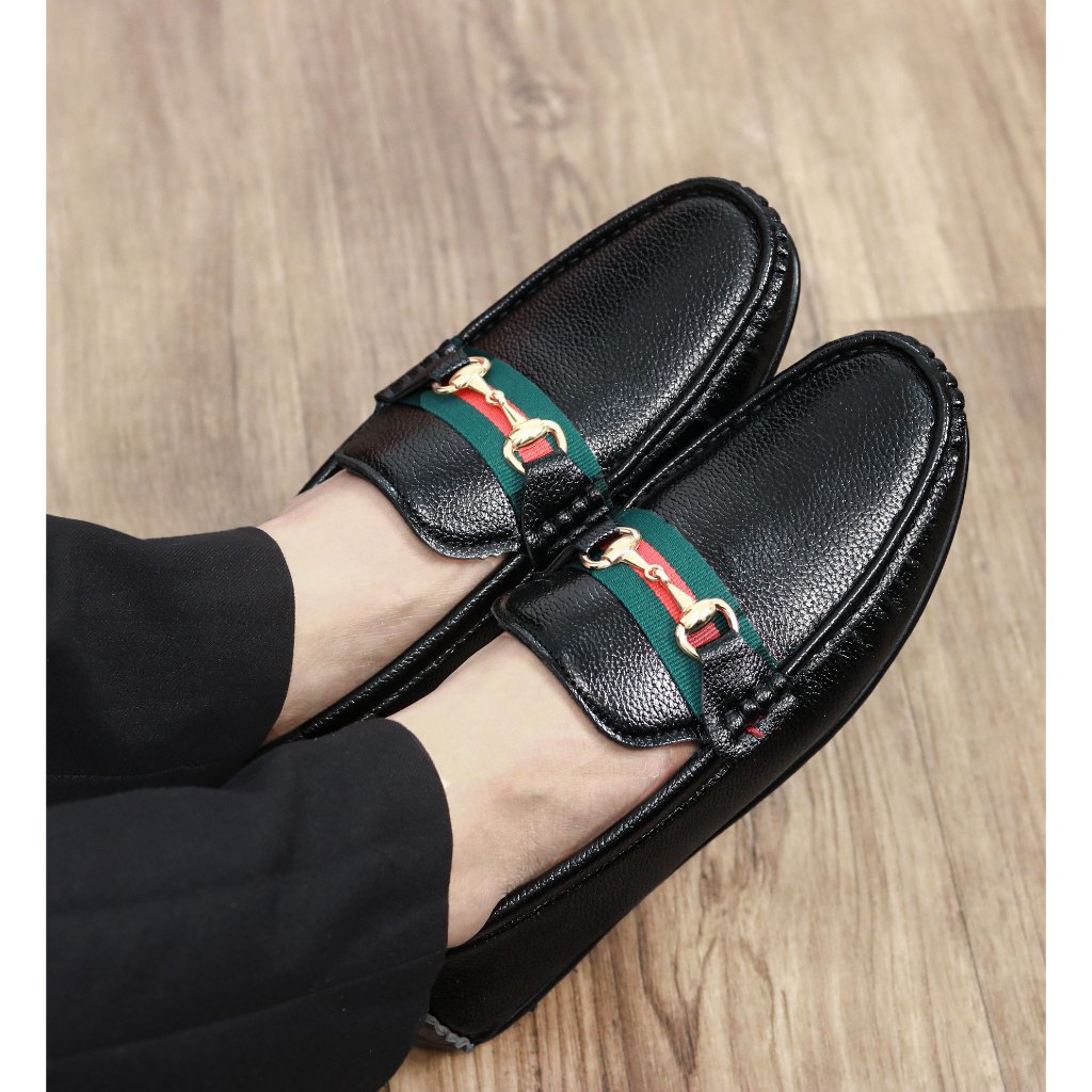 Giày Mọi Nam Da Lì Đế Khâu Cực Bền Bỉ, Da Siêu Mềm Mã M031