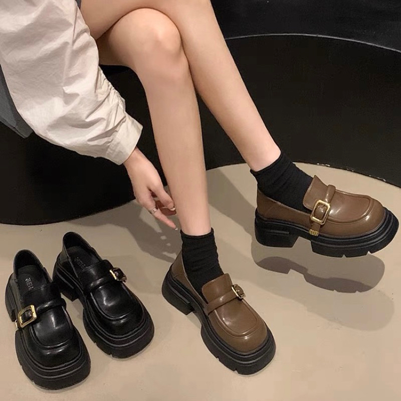 Giày lolita nữ đế đốc, giày tây mary jane phong cách ulzzang giày học sinh đi chơi đi chơi.Ms:LLT009