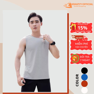 Áo ba lỗ thể thao nam chất liệu thun lạnh thoáng mát - AZ02