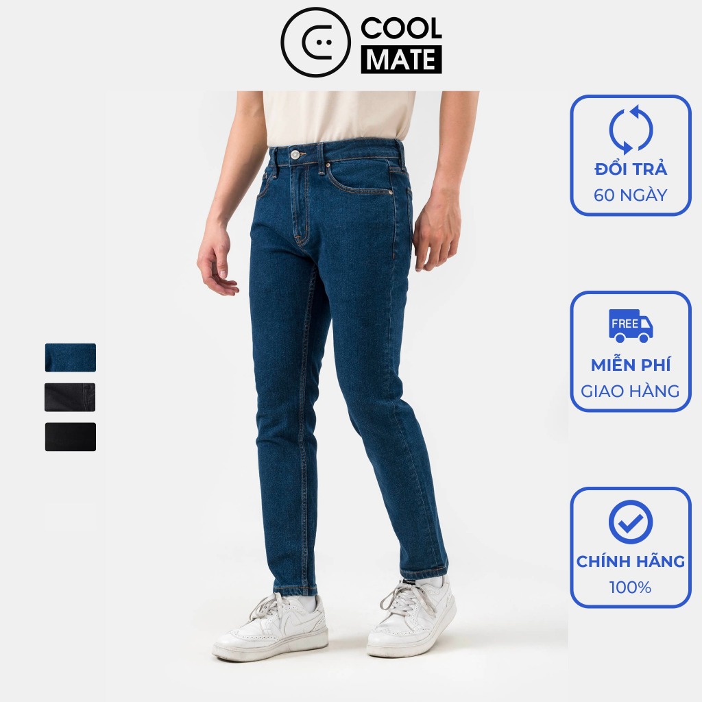 Quần Jeans Nam Basics dáng Slim fit - Thương hiệu Coolmate