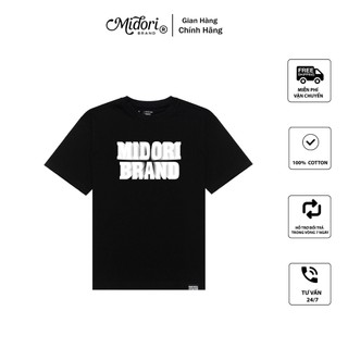 Áo thun Unisex form rộng tay lỡ Phông Nam Nữ STACKED MIDORI | Local Brand Mi Midori