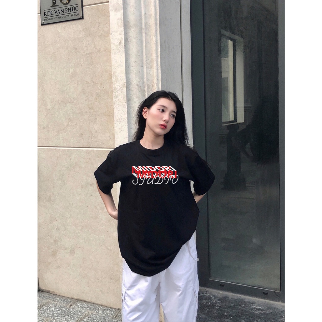 Áo thun form rộng tay lỡ unisex phông nam nữ MULTI - DIMENSION | Local Brand Midori M STUDIO