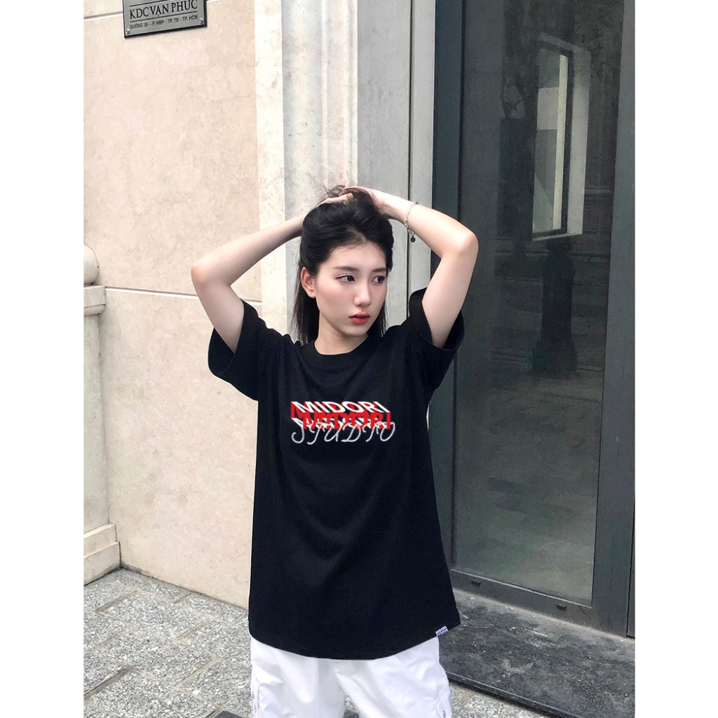 Áo thun form rộng tay lỡ unisex phông nam nữ MULTI - DIMENSION | Local Brand Midori M STUDIO