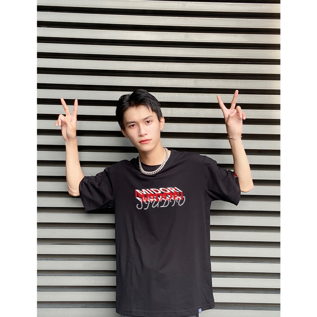 Áo thun form rộng tay lỡ unisex phông nam nữ MULTI - DIMENSION | Local Brand Midori M STUDIO