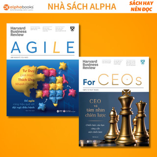 Lẻ/combo 2 sách harvard business review: agile+ for ceos - ceo và tầm nhìn chiến lược