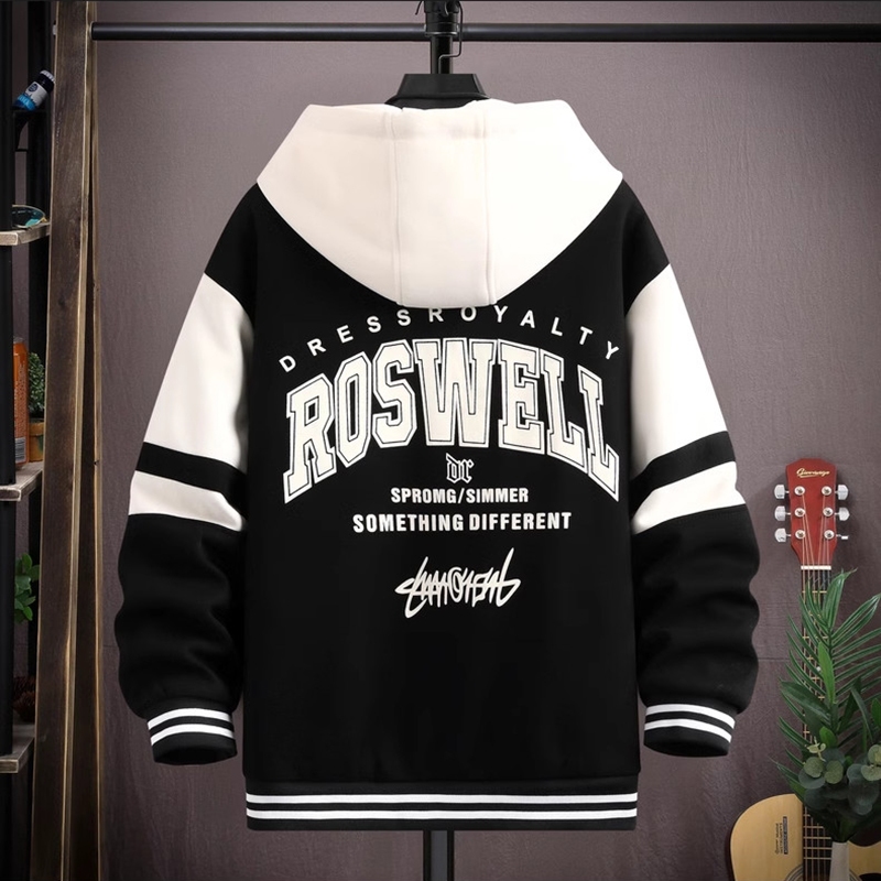 Áo Khoác Nỉ Nam Dài Tay Kéo Khóa Phối Tay Họa Tiết In Chữ Form Rộng Thời Trang Zenkonu AO KHOAC NAM 053