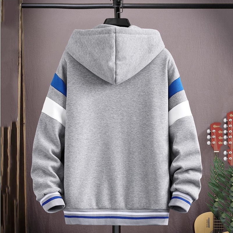 Áo Khoác Nỉ Nam Dài Tay Có Mũ Khóa Kéo Họa Tiết Chữ Dáng Rộng Thời Trang Zenkonu AO KHOAC NAM 056