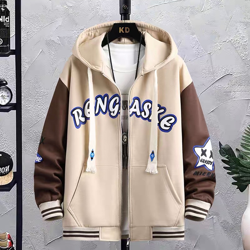 Áo Khoác Nỉ Nam Dài Tay Có Mũ Dây Rút Họa Tiết In Chữ Form Rộng Thời Trang Zenkonu AO KHOAC NAM 055