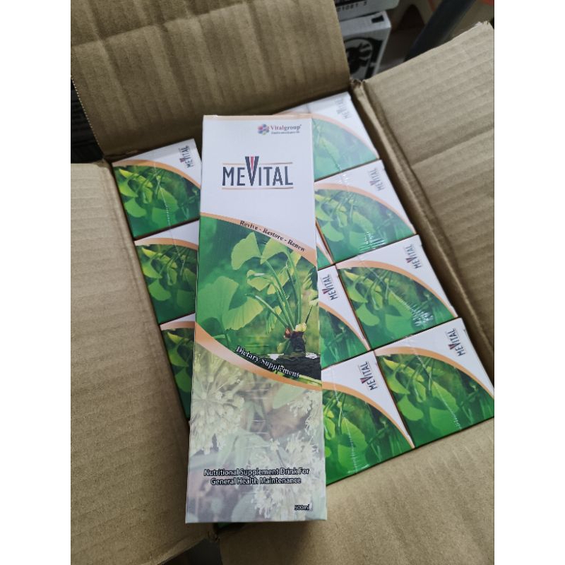 Mevital ( chai 500ml ) Vitalgroup. Hàng chính hãng là loại nước uống giúp trẻ hóa và thải độc cơ thể.