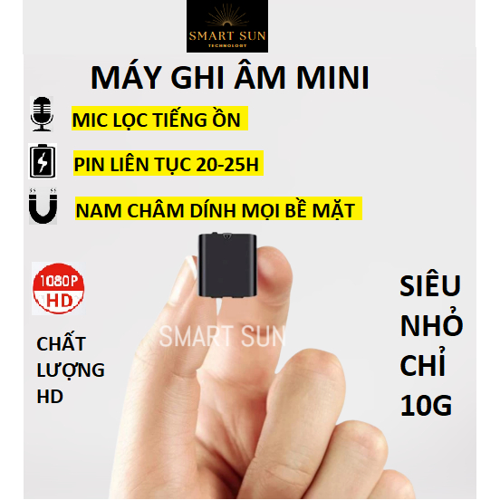 Máy ghi âm chuyên nghiệp có lọc âm S63, pin 20-25H. Chất lượng thu âm HD