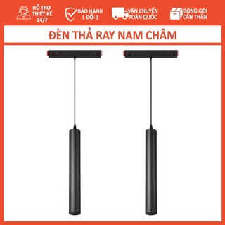 Đèn ray nam châm thả trần cho hệ ray nam châm, sơn tĩnh điện đen, nhôm tản nhiệt tốt tuổi thọ cao