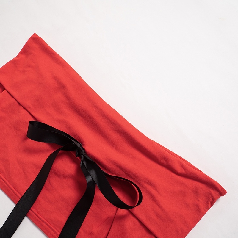 Áo Croptop Trễ Vai Màu Trơn Dáng Ôm Đính Nơ Xinh Xắn Thời Trang Cho Nữ AO5
