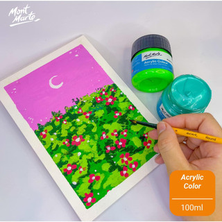 [DA ĐEN - QUẬN 3] Màu Hủ Acrylic 100ml Mont Marte (Fluoro | Metallic)