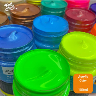 [DA ĐEN - QUẬN 3] Màu Hủ Acrylic 100ml Mont Marte (Fluoro | Metallic)