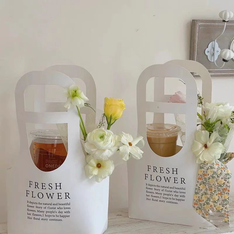 Túi giấy, giỏ hoa giấy vintage đựng hoa, nước dễ thương Phuong68 Store