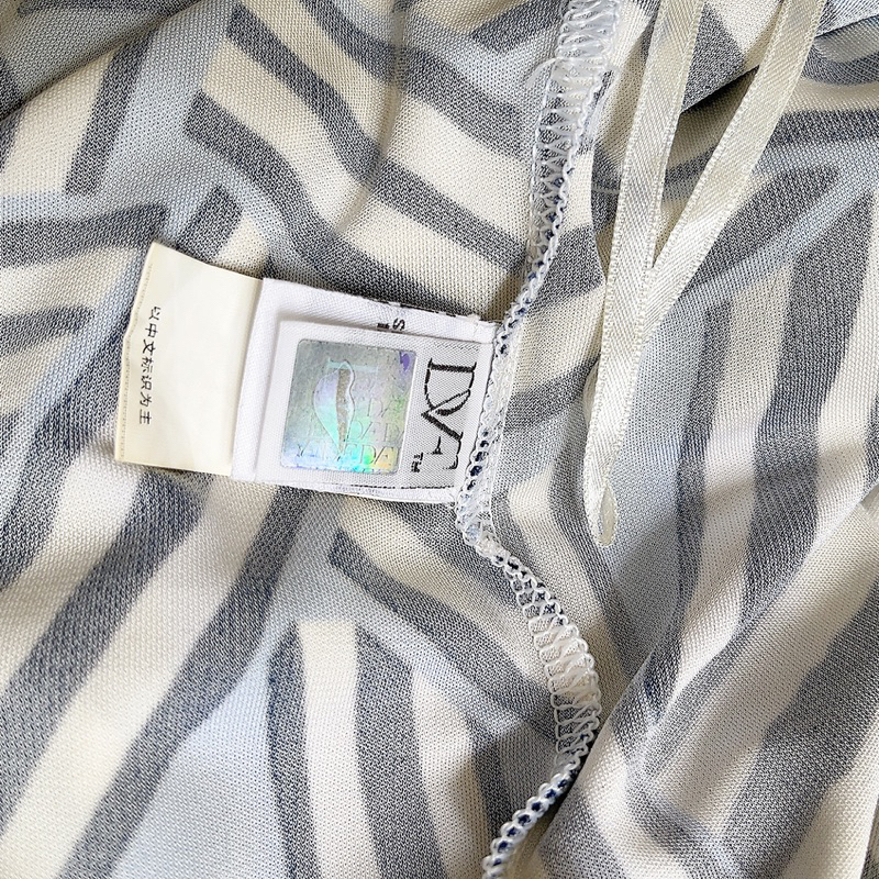 Wrap-dress xanh Diane von Furstenberg