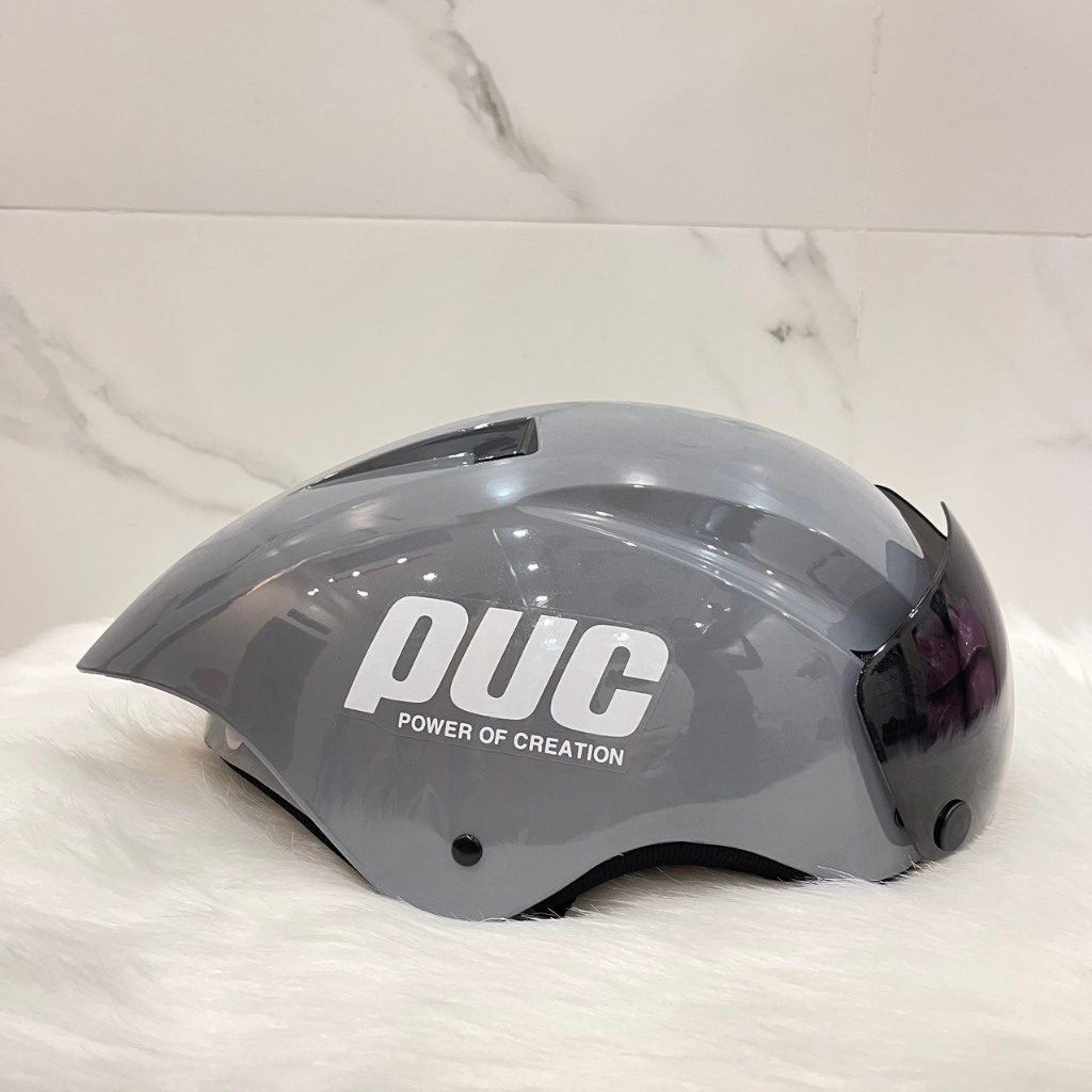 Nón Bảo Hiểm Thể Thao PUC Đuôi Nhọn, Mũ Bảo Hiểm Xe Máy Tặng Tai Mèo Mẫu Mới