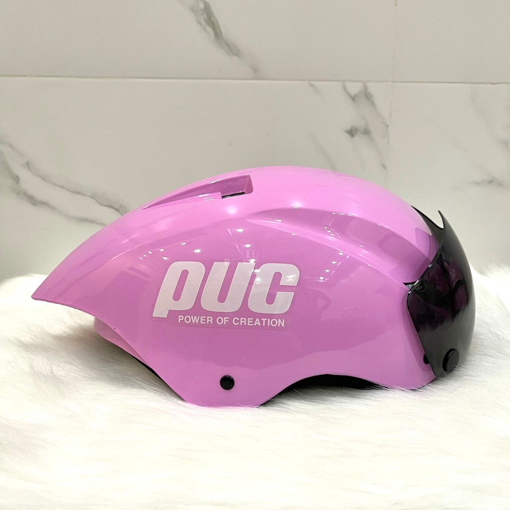 Nón Bảo Hiểm Thể Thao PUC Đuôi Nhọn, Mũ Bảo Hiểm Xe Máy Tặng Tai Mèo Mẫu Mới