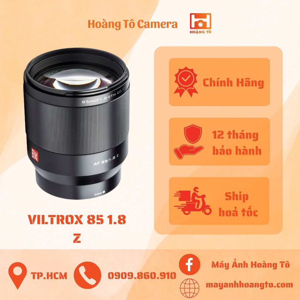 Ống kính Viltrox AF 85mm F1.8 STM for Nikon Z (Chính hãng)
