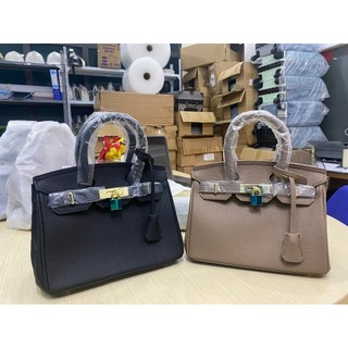 Túi hm birkin quai xách công sở - túi da togo qc cao cấp logo in chìm