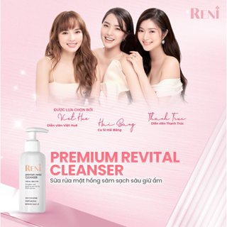 Sữa rửa mặt hồng sâm RENI 140ml giúp làm sạch da và giữ ẩm cho da, hấp thụ các kim loại nặng có ảnh hưởng xấu đến da