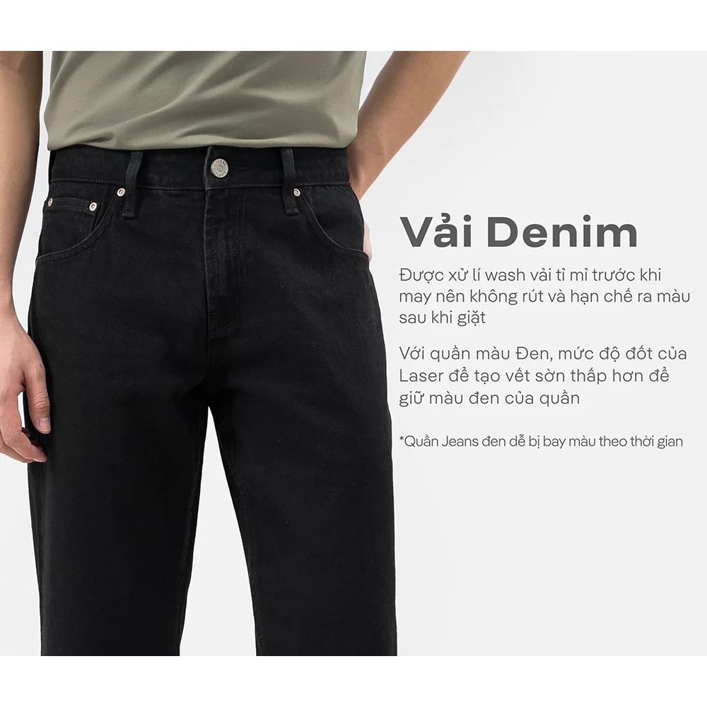 Quần Jeans Basics dáng Regular Straight - Thương hiệu Coolmate