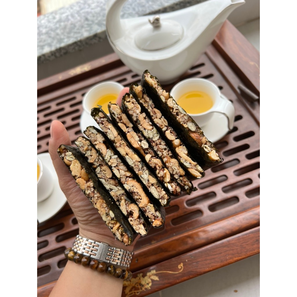 Bánh Mix 2 Loại Rong biển hạt + Bánh thuyền Mix hạt