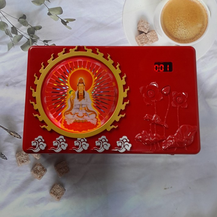 Máy nghe tụng kinh niệm Phật 21 bài có đèn